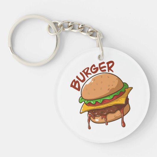 バーガー愛好家 キーホルダー (正面)