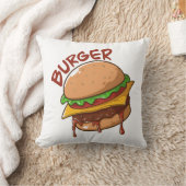 バーガー愛好家 クッション (ブランケット)