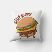 バーガー愛好家 クッション (裏面)
