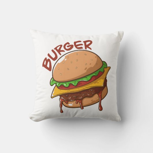 バーガー愛好家 クッション (正面)