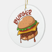 バーガー愛好家 セラミックオーナメント (左)