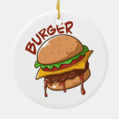 バーガー愛好家 セラミックオーナメント (裏面)