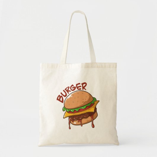 バーガー愛好家 トートバッグ (正面)