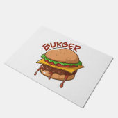 バーガー愛好家 ドアマット (アングル)