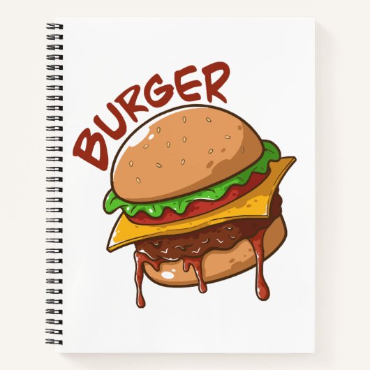 バーガー愛好家 ノートブック (正面)