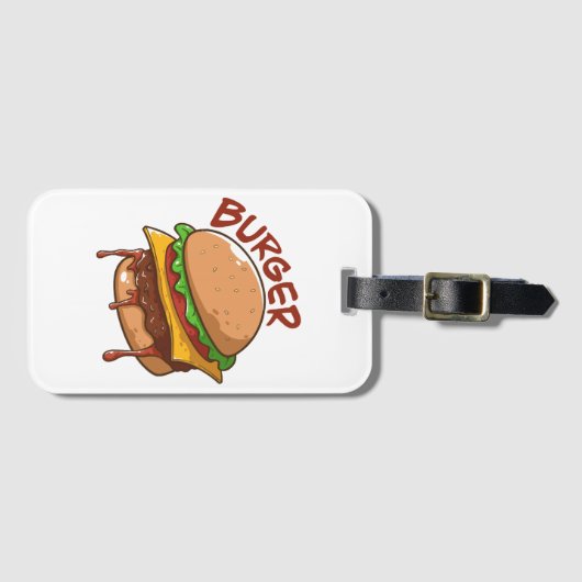バーガー愛好家 ラゲッジタグ (正面横)