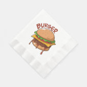 バーガー愛好家 縁ありランチョンナプキン (角)