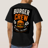 🍔バーガー部隊 ファストフードレストランスタッフ 👨🍳 Tシャツ (裏面)