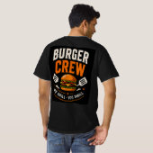 🍔バーガー部隊 ファストフードレストランスタッフ 👨🍳 Tシャツ (裏面フル)