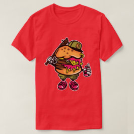 バーガー野球男子Tシャツ Tシャツ