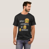 バーガー食べズアイロニック引用文ハンバーガーシェフ Tシャツ (正面フル)