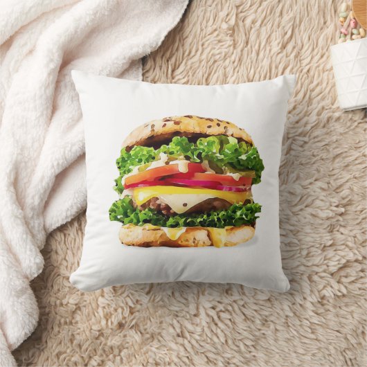 バーガー クッション (ブランケット)