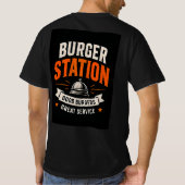 🍔バーガー・ステーション・レストラン調理クルー🍟 Tシャツ (裏面)