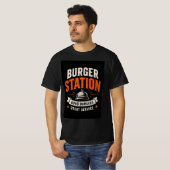 🍔バーガー・ステーション・レストラン調理クルー🍟 Tシャツ (正面フル)