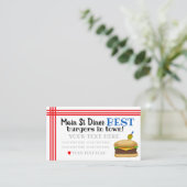 バーガー/ダイナー/レストラン 名刺 (スタンド正面)