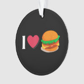 バーガー チーズバーガー ジャンクフード好き  オーナメント (正面)