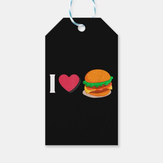 バーガー チーズバーガー ジャンクフード好き  ギフトタグ (正面)
