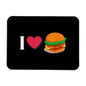 バーガー チーズバーガー ジャンクフード好き マグネット (横)