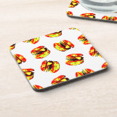 バーガー・パターン コースター (左側)