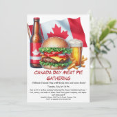 バーガー&ビールとバックヤードのクックアウト | カナダの日 招待状 (スタンド正面)