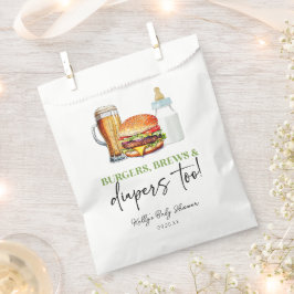 バーガー ビール おむつも!ベビーシャワー フェイバーバッグ