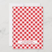 バーガー、ビール、ベビートークベビーシャワー招待状 招待状 (裏面)