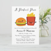 バーガー&フライスパーフェクトペアブライダルディナー 招待状 (スタンド正面)