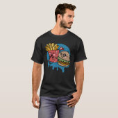 バーガー&フライスベストフレンズ完璧なコンボ焼き Tシャツ (正面フル)