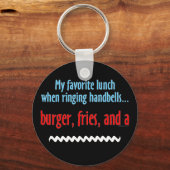 バーガー、フライドポテト、シェイク キーホルダー (正面)