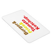 バーガー&フライ&トマトケチャップ。 マグネット (右側)