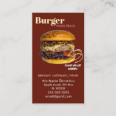 バーガー+フードトラック+ケータリング 名刺 (正面)