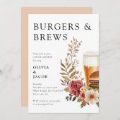 バーガー&ブリーズカップルシャワー招待状 招待状 (正面/裏面)