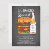 バーガー＆ブルー リハーサルディナー招待状 招待状 (正面)