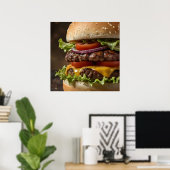 バーガー ポスター (ホームオフィス)