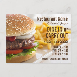 バーガー ポストカード