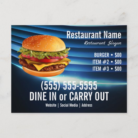 バーガー ポストカード (正面)