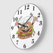 バーガー ラージ壁時計 (傾斜)