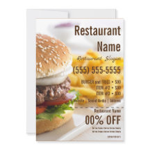 バーガー 5x7 フライヤー