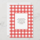 バーガー BBQ | サマー BBQ 招待状 (裏面)