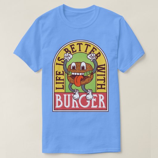 バーガー Tシャツ (デザイン正面)