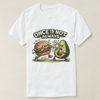 バーガー vs アボカド tシャツ