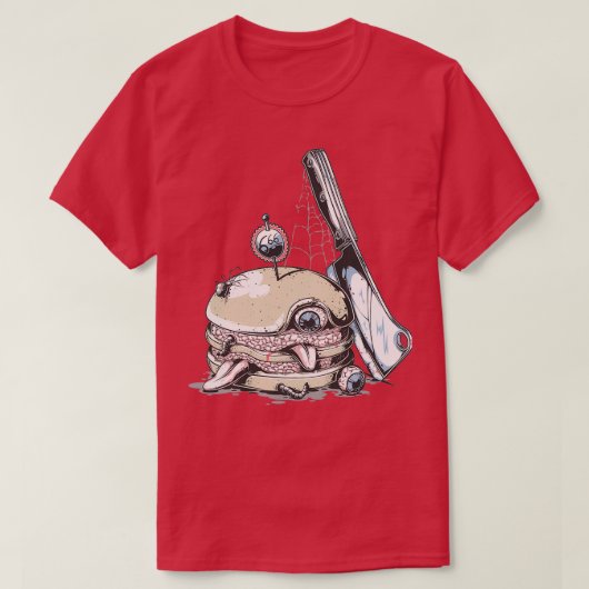 バーガ熱狂するー Tシャツ (デザイン正面)