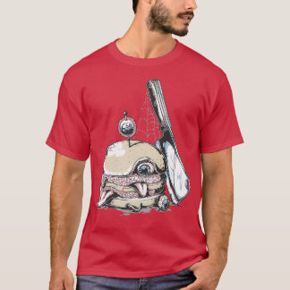 バーガ熱狂するー Tシャツ