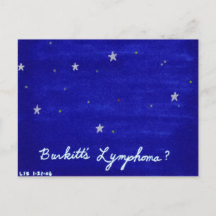 バーキットリンパ腫葉書 ポストカード