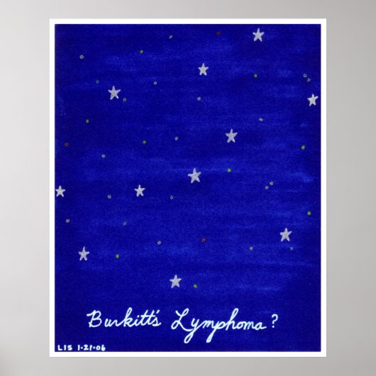 バーキット型リンパ腫プリント ポスター (正面)