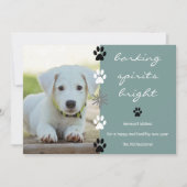 バーキングスピリッツ明るい子犬の写真 シーズンカード (正面)