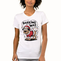 バーキング犬のクリスマスTシャツ