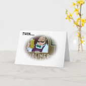 バーキープさんは「おしっこ」ツインオン誕生日 カード (黄色い花)