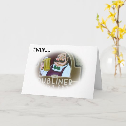 バーキープさんは「おしっこ」ツインオン誕生日 カード (黄色い花)