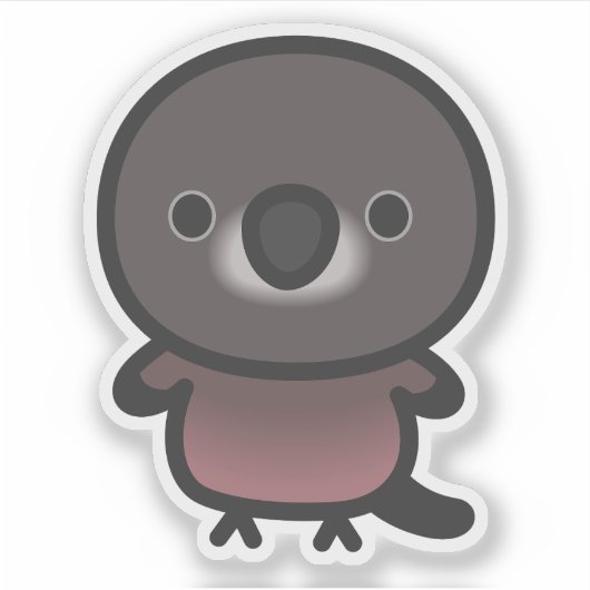 バークのオウム シール (正面)